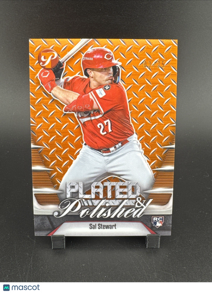 2026 Topps Pristine Sal Stewart RC Orange /25 (2 + 25 JSY) Plate Polished #PP-26