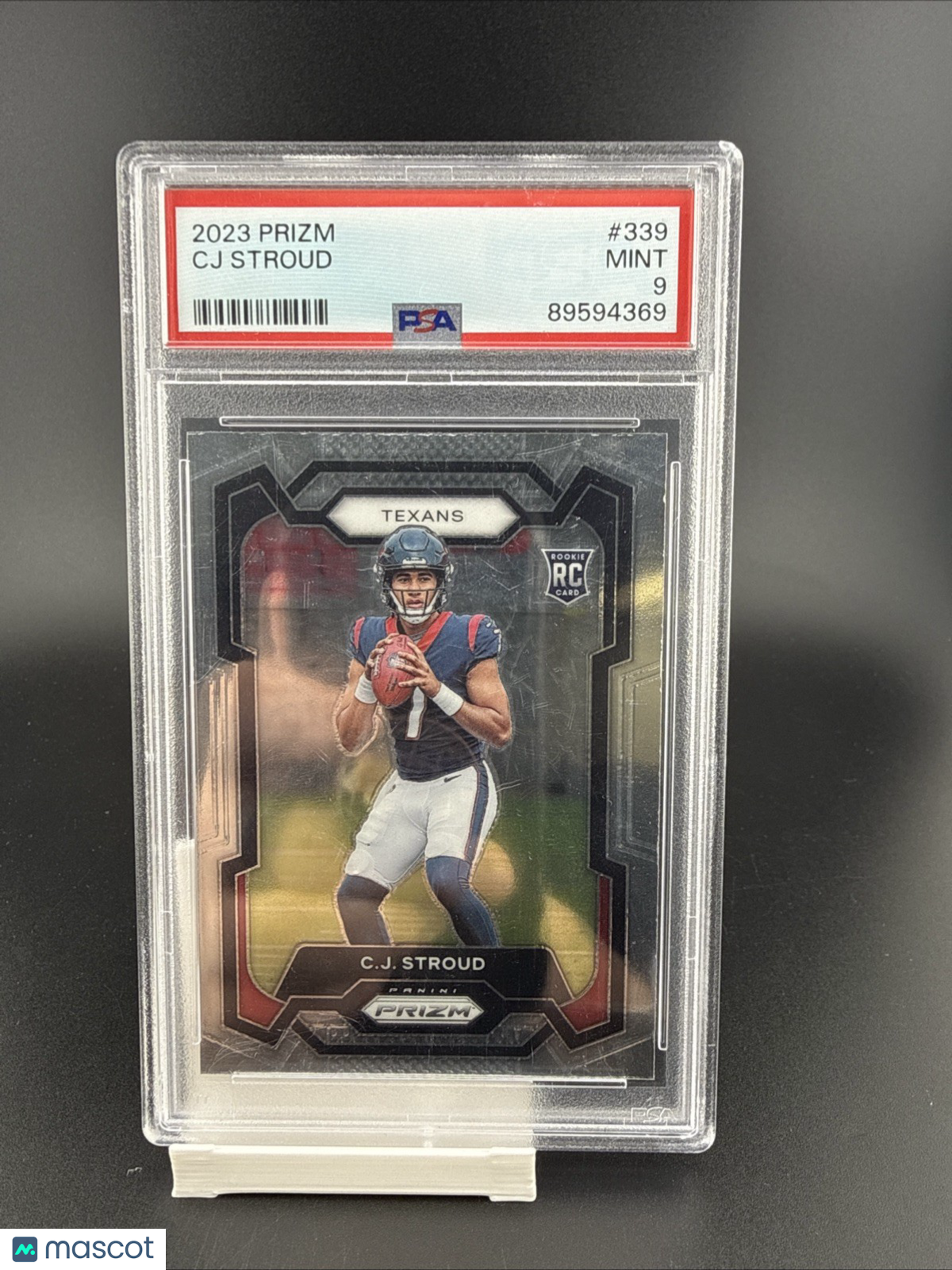 Panini 2023 Prizm Rookie #339 C.J. Stroud PSA 9 Houston Texans NFL Football Card