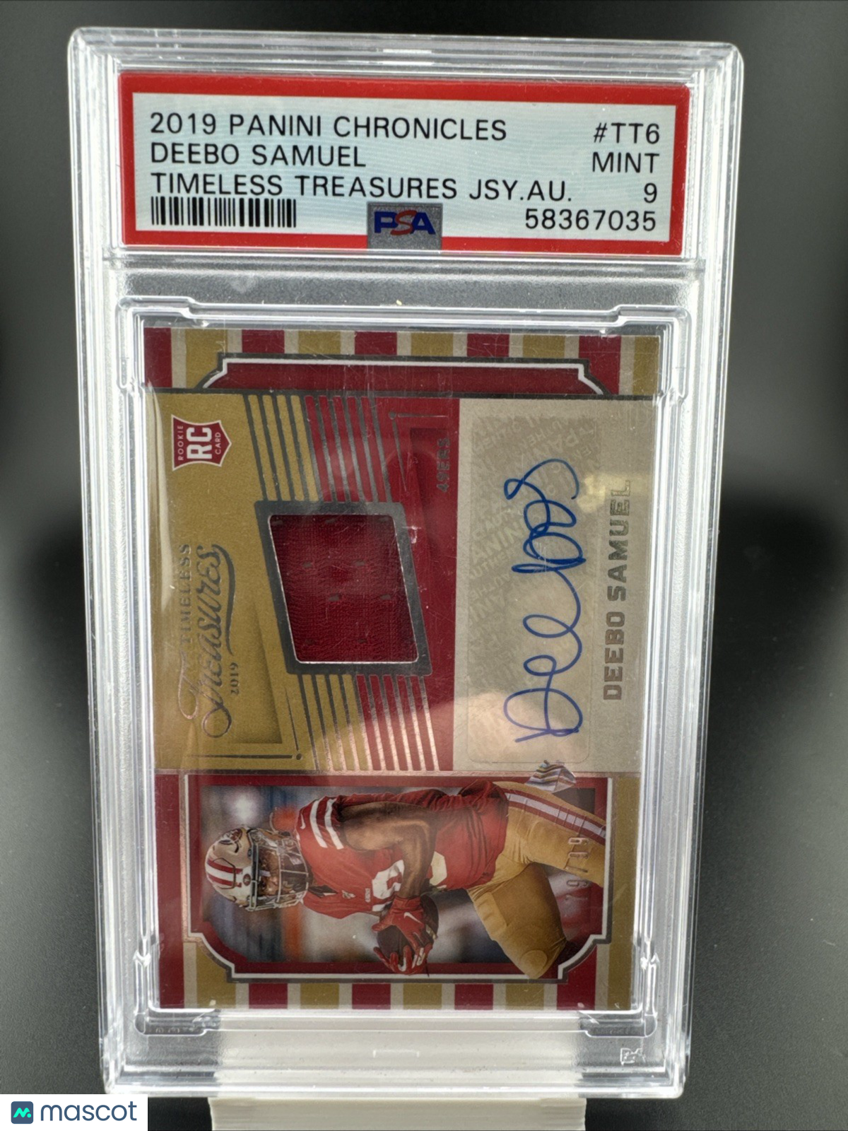 2019 Panini Chronicles - Timeless Treasures Jersey Autographs Deebo Samuel #TT6