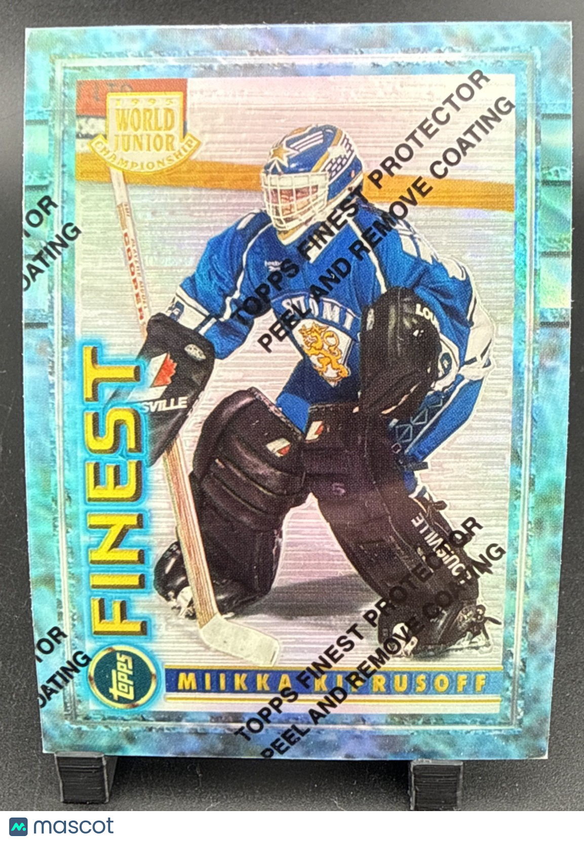 1994-95 Topps Finest - World Junior Championships Miikka Kiprusoff #125...
