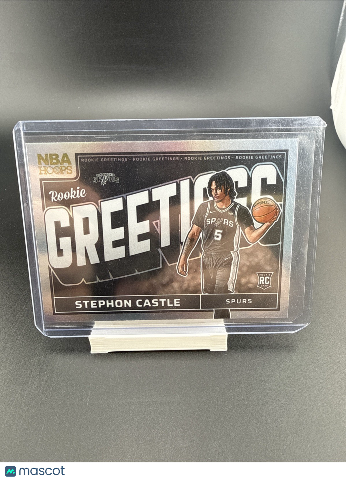 2024-25 Panini Nba Hoops  - Stephon Castle #13 - Rookie Greetings Holo Rookie RC