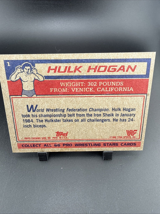 1985 Topps WWF - Hulk Hogan #1