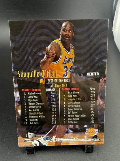 1998-99 Flair Showcase - Shaquille O'Neal #7 Row 2