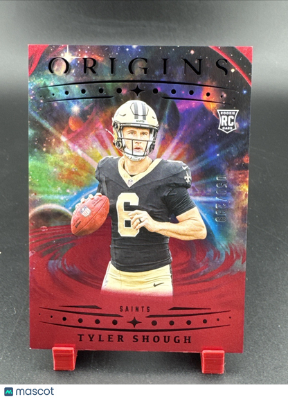 2025 Panini Origins Tyler Shough, Tyler Shough #117 Red 50/299 (RC)