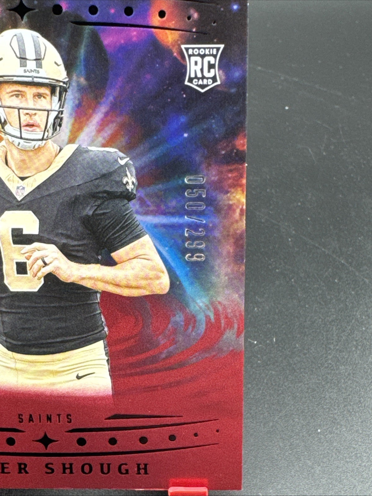 2025 Panini Origins Tyler Shough, Tyler Shough #117 Red 50/299 (RC)