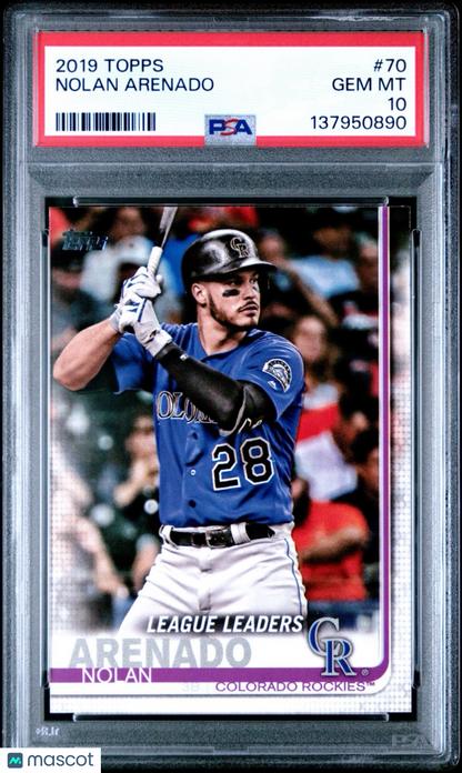 2019 Topps - League Leaders Nolan Arenado #70
