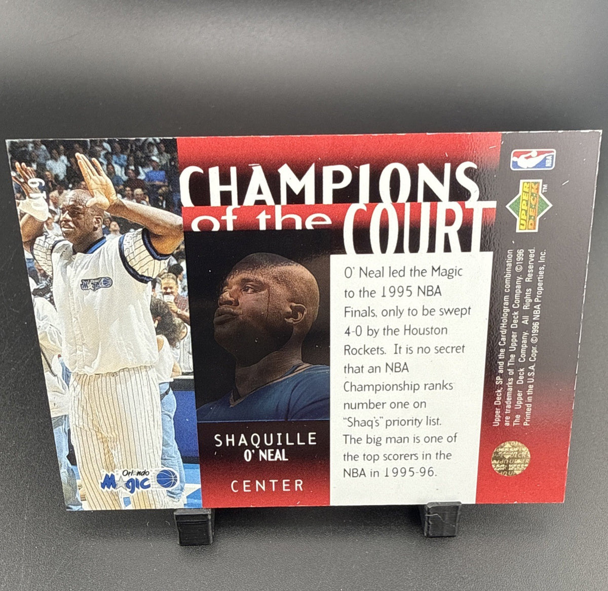 1995-96 SP Championship Series - Champions of the Court Shaquille O'Neal #C19