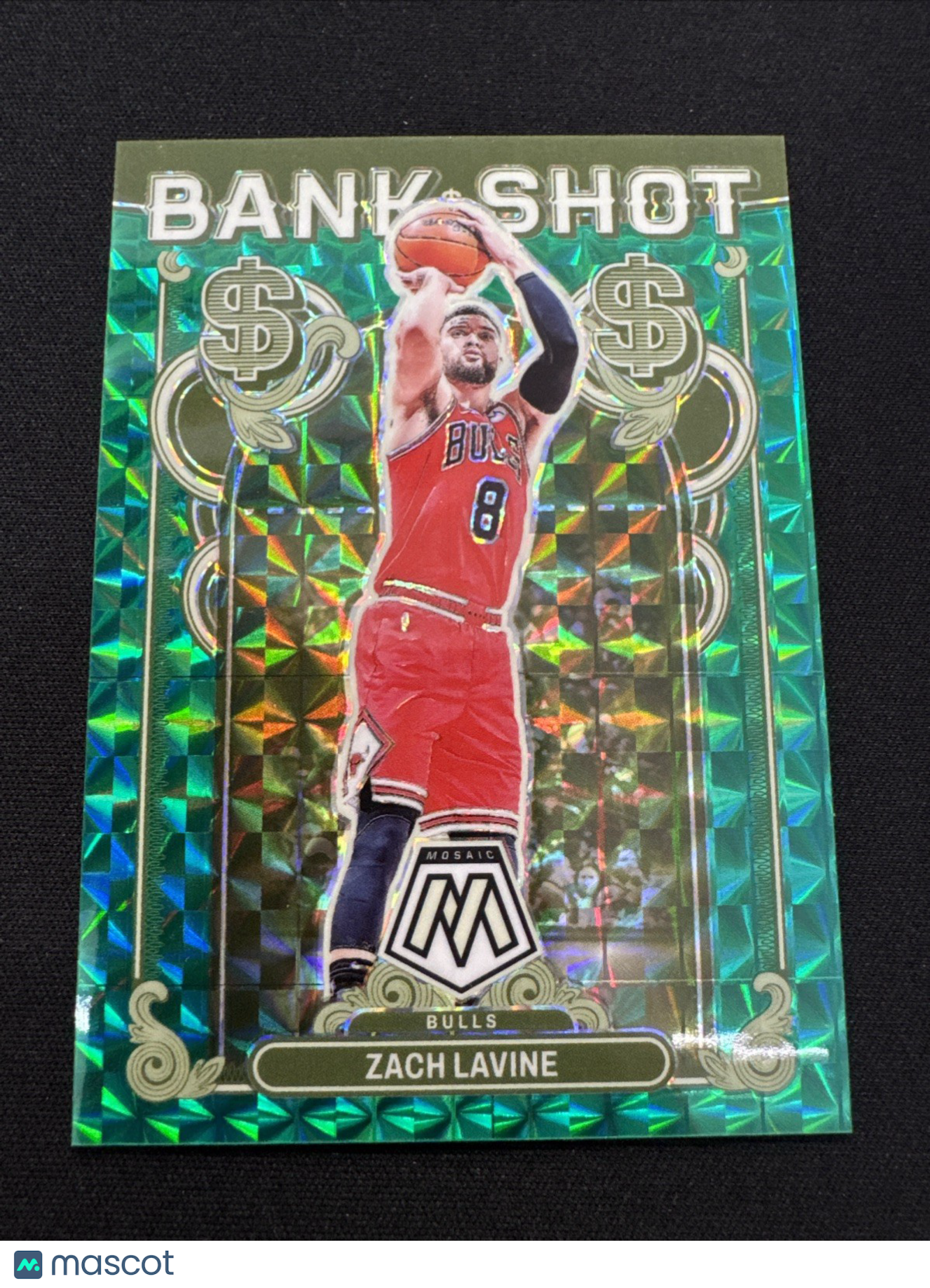 Zach Lavine Panini Mosaic Bank Shot Prizm #8 Bulls /75 Basketball 2023-24