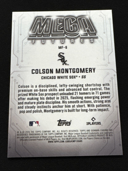 Colson Montgomery RC Mojo Refractor Mega Futures 2026 Bowman White Sox #MF-6