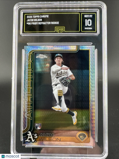 2025 Topps Chrome Sepia Refractors #96 Jacob Wilson - GMA 10 GEM MT