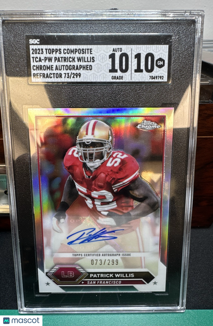 2023 Topps Composite - Topps Chrome Autographs Patrick Willis #TCA-PW Refractor