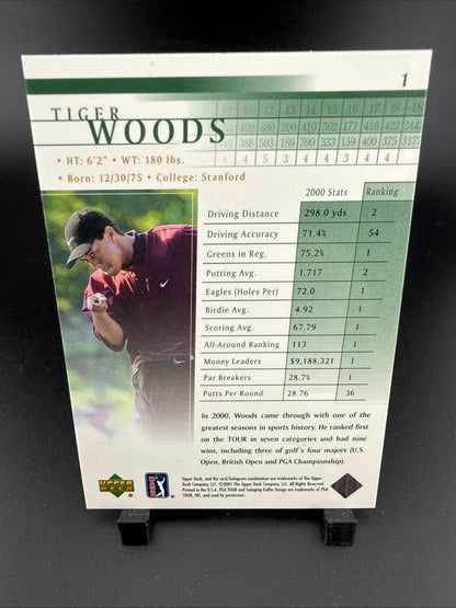 2001 Upper Deck - Tiger Woods #1 (RC)