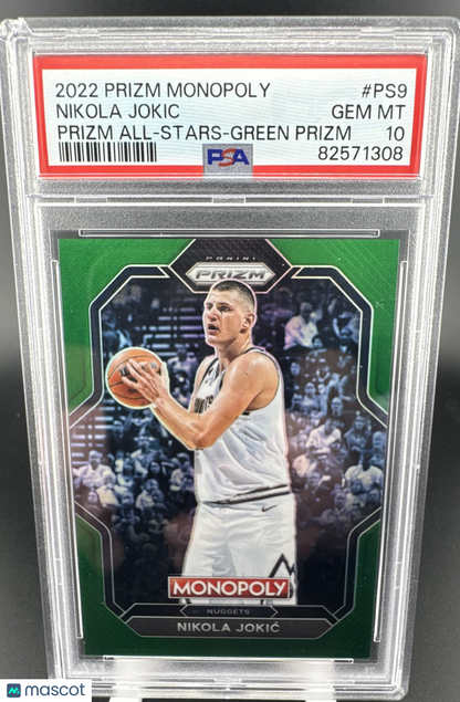 2022-23 Panini Prizm Monopoly - Prizm Skills Nikola Jokić #PS9 Green Prizm /24