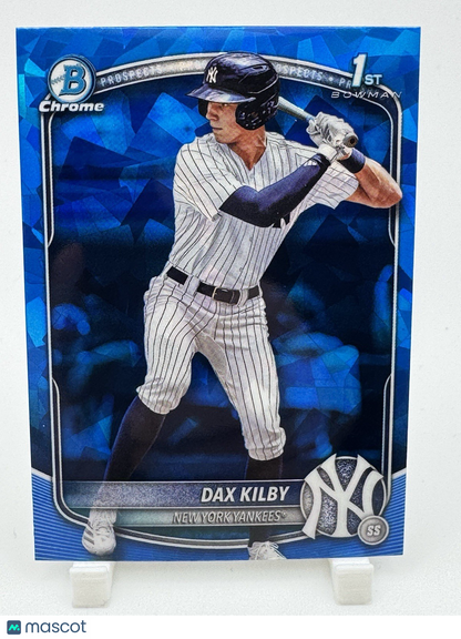 2025 Bowman Draft Sapphire Dax Kilby New York Yankees BDC-146 Chrome 1st Rookie