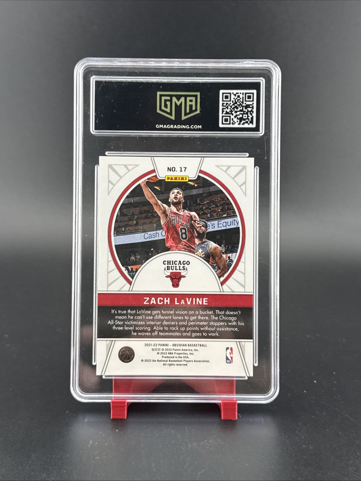 2021 Obsidian Zach Lavine #17 Tunnel Vision Electric Etch Yellow Flood