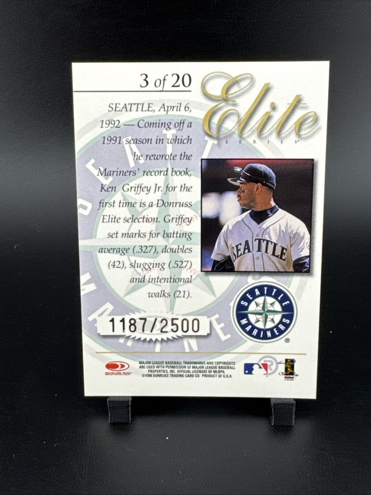 1998 Donruss - Elite Series Ken Griffey Jr #3 /2500