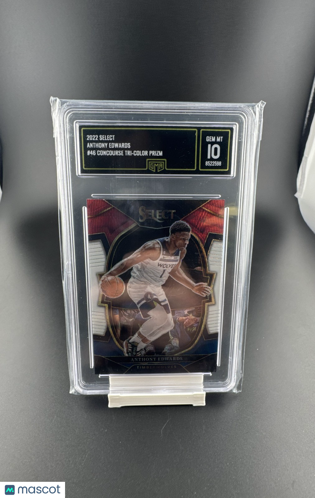 2022-23 Panini Select - Concourse Anthony Edwards #46 Tri-Color Prizm
