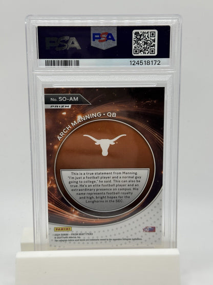 2024 Prizm DP  Student Orientation Arch Manning Red Ice Prizm (RC) PSA 10
