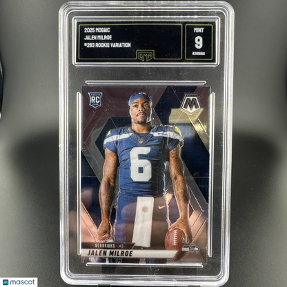 2025 Panini Mosaic - Rookie Variations Jalen Milroe #283 (RC) GMA 9