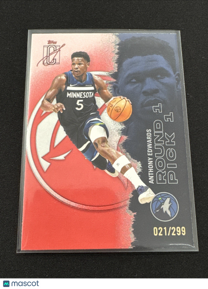 2025-26 Topps Signature Signature Class Anthony Edwards /299 Timberwolves