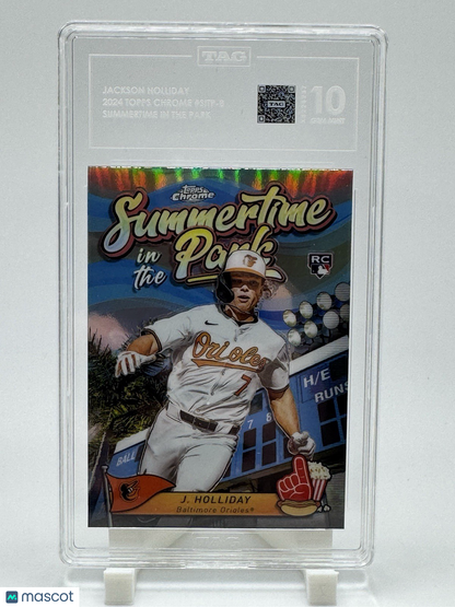 2024 Topps Chrome Summertime In The Park #8 Jackson Holliday TAG 10