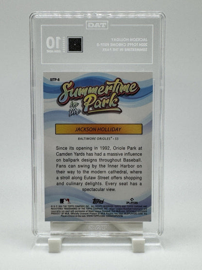 2024 Topps Chrome Summertime In The Park #8 Jackson Holliday TAG 10