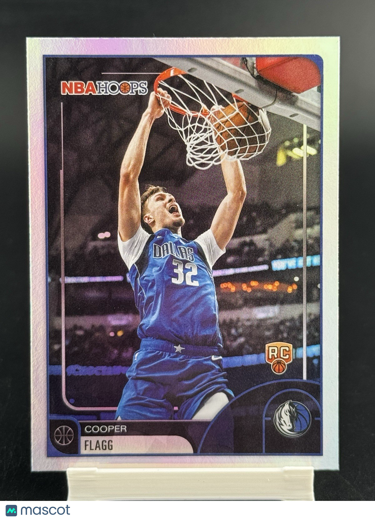 2025-26 Topps NBA Hoops Basketball #35 Cooper Flagg Base Rookie RC Rainbow Foil