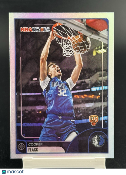 2025-26 Topps NBA Hoops Basketball #35 Cooper Flagg Base Rookie RC Rainbow Foil