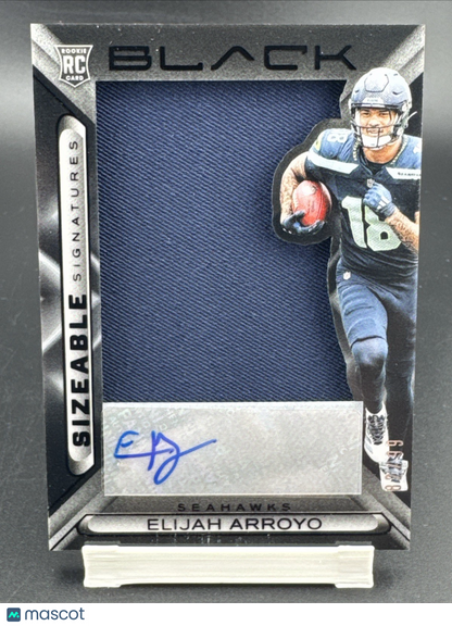 2025 Panini Black Sizeable Signatures Rookie Jerseys Elijah Arroyo #SSREAO 82/99