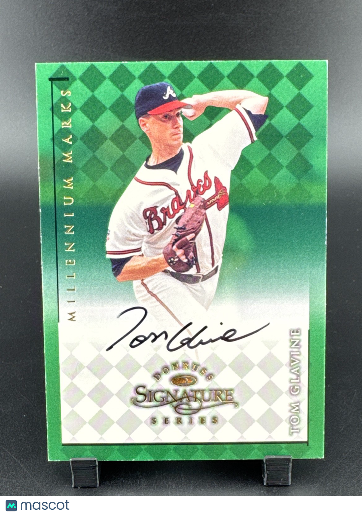 1998 Donruss Signature Series - Autographs Tom Glavine Millennium Marks /1000...