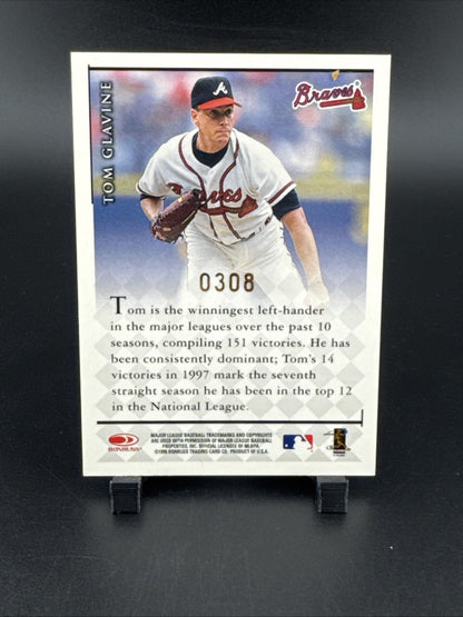 1998 Donruss Signature Series - Autographs Tom Glavine Millennium Marks /1000...
