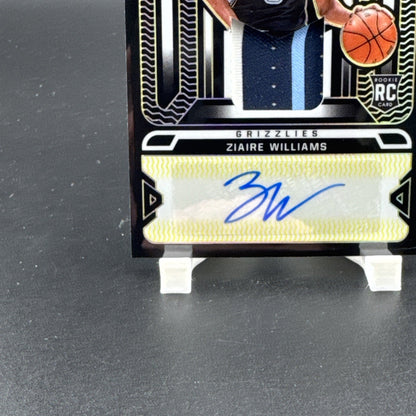 2021-22 Panini Obsidian Rookie Jersey Autograph Ziaire Williams #RJI-ZWL 9/10