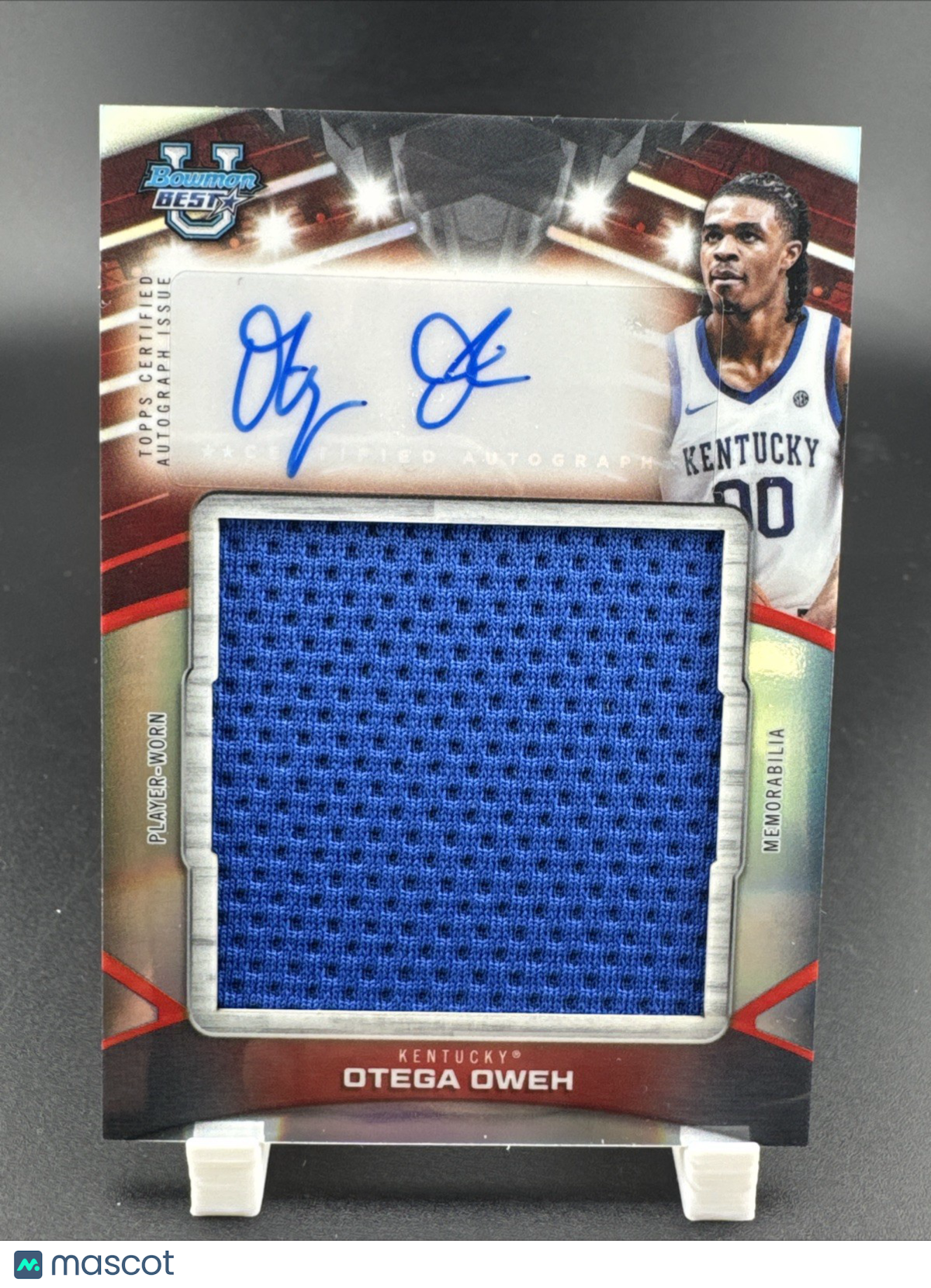 2026 Bowman U Best Otega Oweh Player-Worn Patch Auto Refractor #PJR-OO