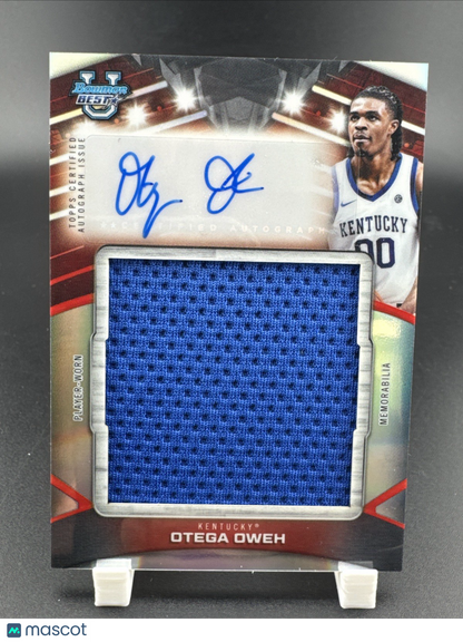 2026 Bowman U Best Otega Oweh Player-Worn Patch Auto Refractor #PJR-OO