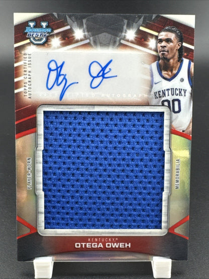2026 Bowman U Best Otega Oweh Player-Worn Patch Auto Refractor #PJR-OO