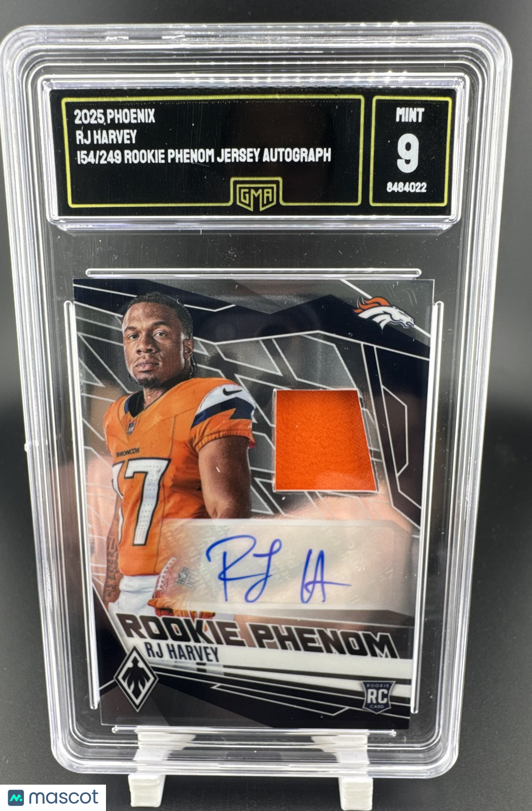 2025 Panini Phoenix Rookie Phenoms Jersey Autographs RJ Harvey #RPJ-RHY 154/249