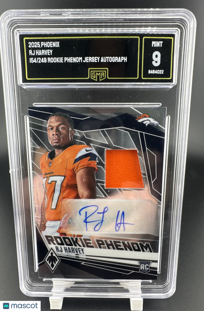 2025 Panini Phoenix Rookie Phenoms Jersey Autographs RJ Harvey #RPJ-RHY 154/249