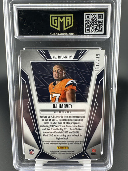 2025 Panini Phoenix Rookie Phenoms Jersey Autographs RJ Harvey #RPJ-RHY 154/249