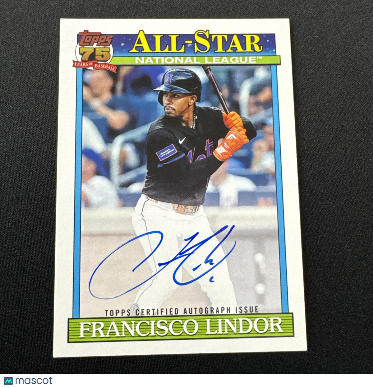2026 Topps Series 2 1991 All-Star Auto 91AS-FL Francisco Lindor On Card Auto
