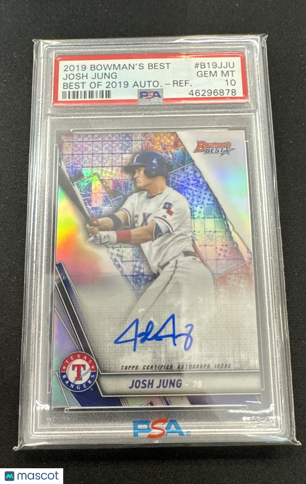 2019 Bowman's Best - Autographs Josh Jung #B19-JJU Refractor (AU, RC)