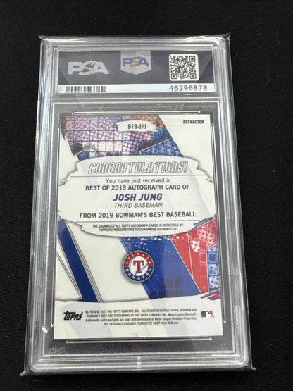 2019 Bowman's Best - Autographs Josh Jung #B19-JJU Refractor (AU, RC)