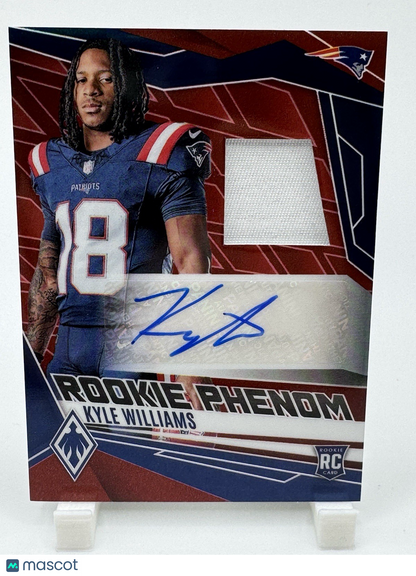 2025 Panini Phoenix RPA Rookie Phenom Jersey Autograph /99 Kyle Williams #RPJKWS