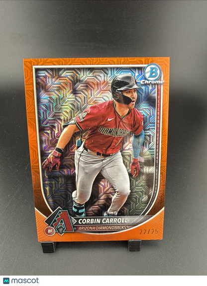 2025 BOWMAN CHROME Orange Mojo  CORBIN CARROLL ORANGE