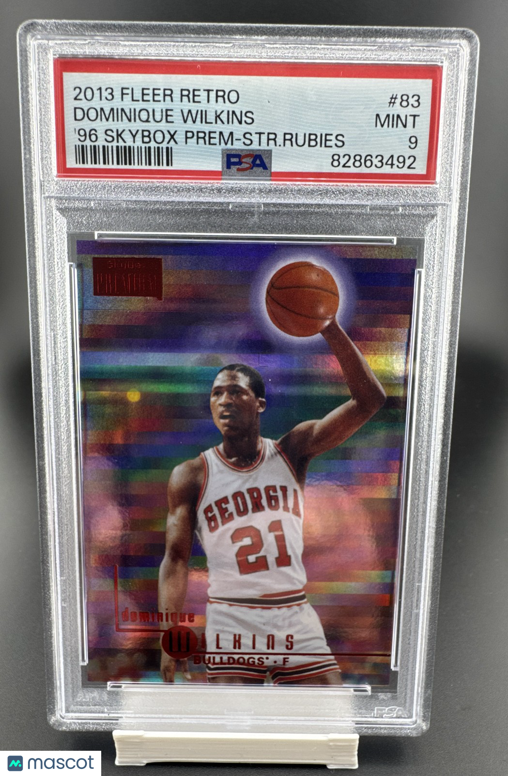 2013-14 Fleer Retro 1996-97 Skybox Premium Dominique Wilkins #83 PSA 9