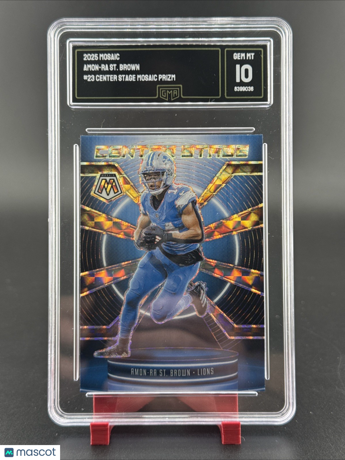 2025 Amon-Ra St Brown #23 Center Stage Mosaic Prizm