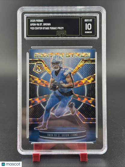 2025 Amon-Ra St Brown #23 Center Stage Mosaic Prizm