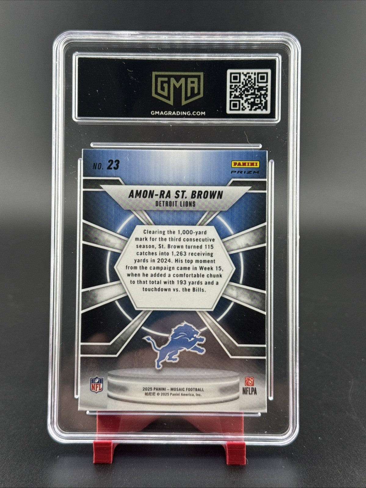 2025 Amon-Ra St Brown #23 Center Stage Mosaic Prizm