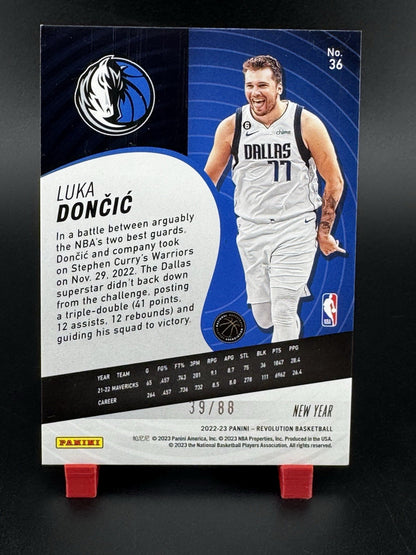 2022-23 Panini Revolution Chinese New Year Emerald 39/88 Luka Doncic #36