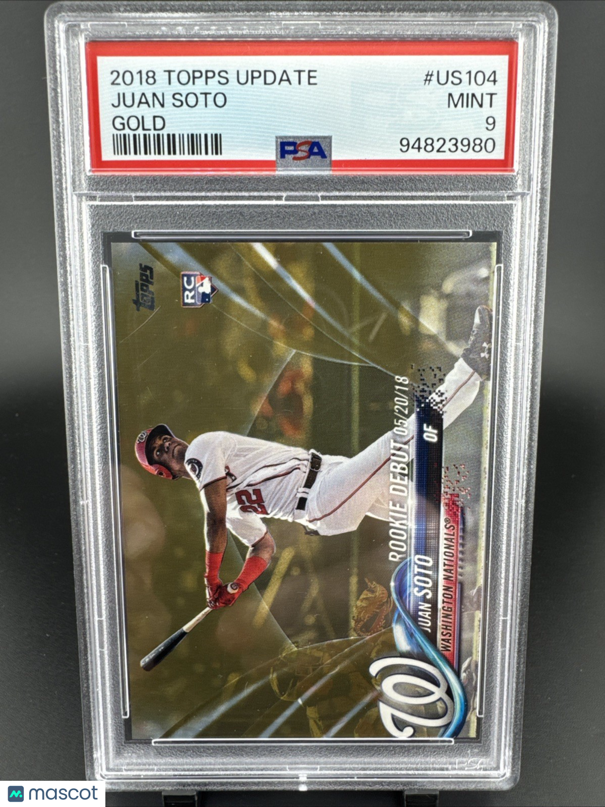 2018 Topps Update #US104 Juan Soto RC Gold /2018 PSA 9
