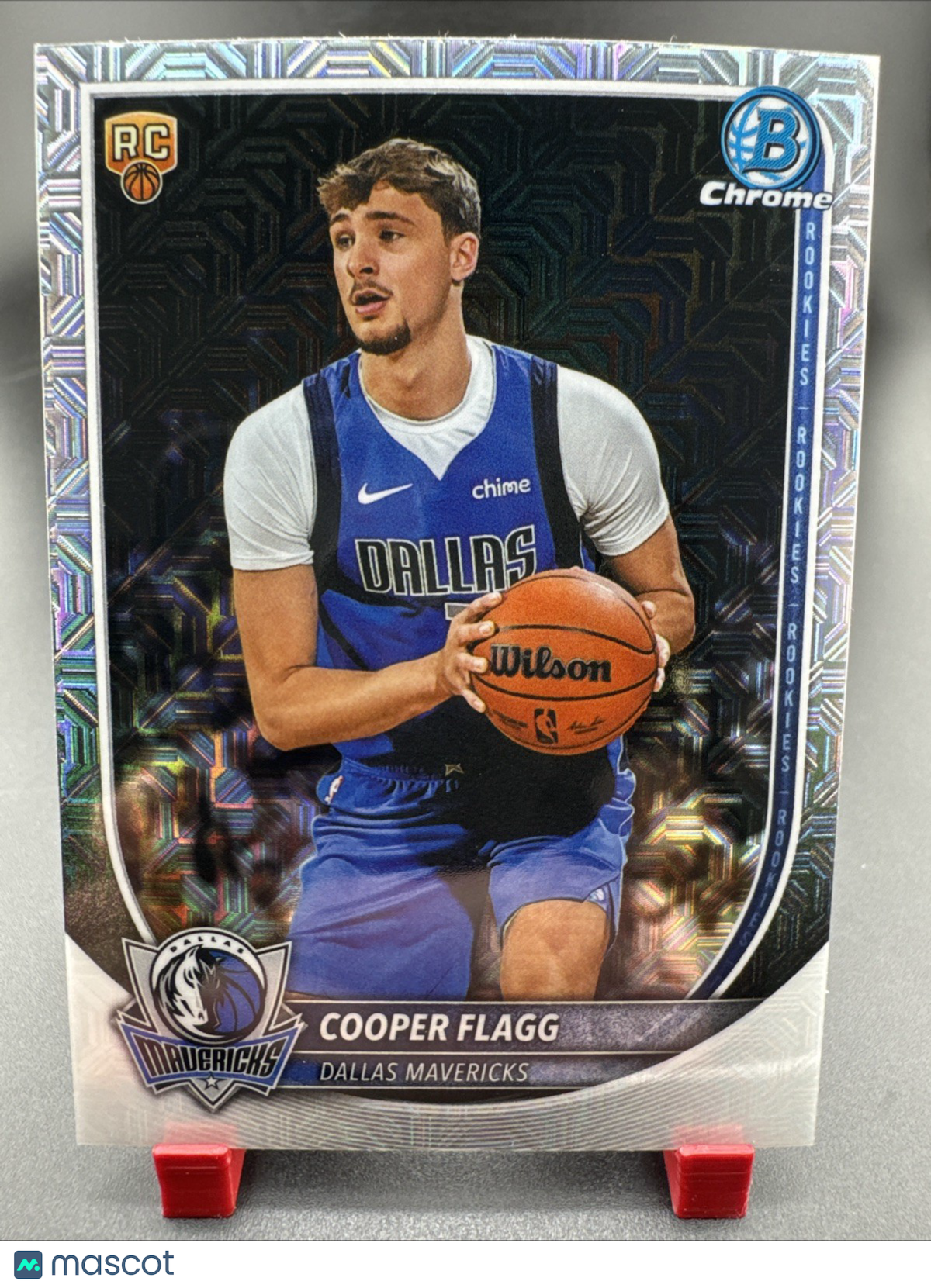 2025-26 Bowman Cooper Flagg Rookie Mojo Chrome Refractor #BCV-1 RC Mavericks